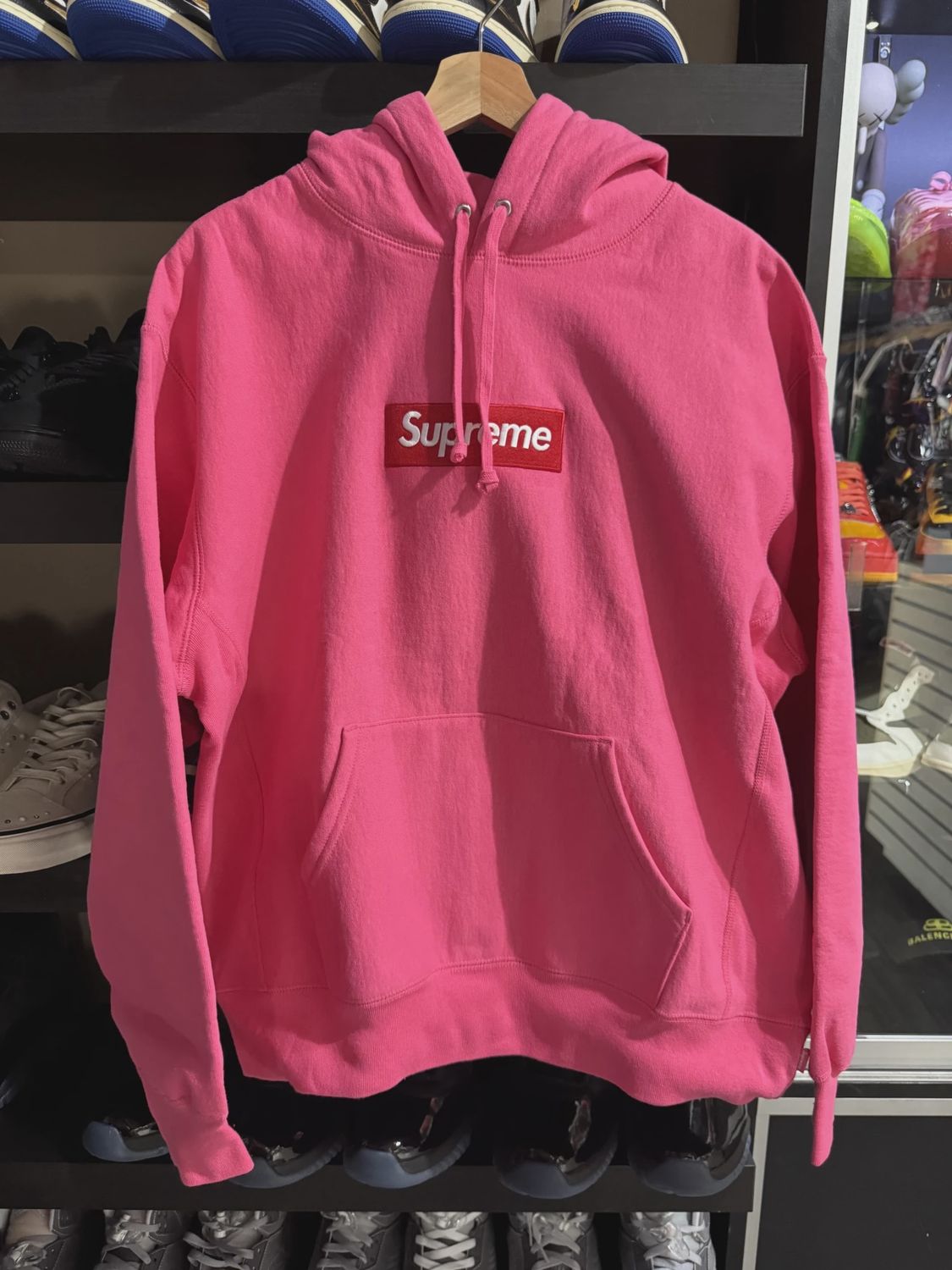 Supreme Box Logo Hooded Sweatshirt (FW25) Magenta • Brand New [9468]