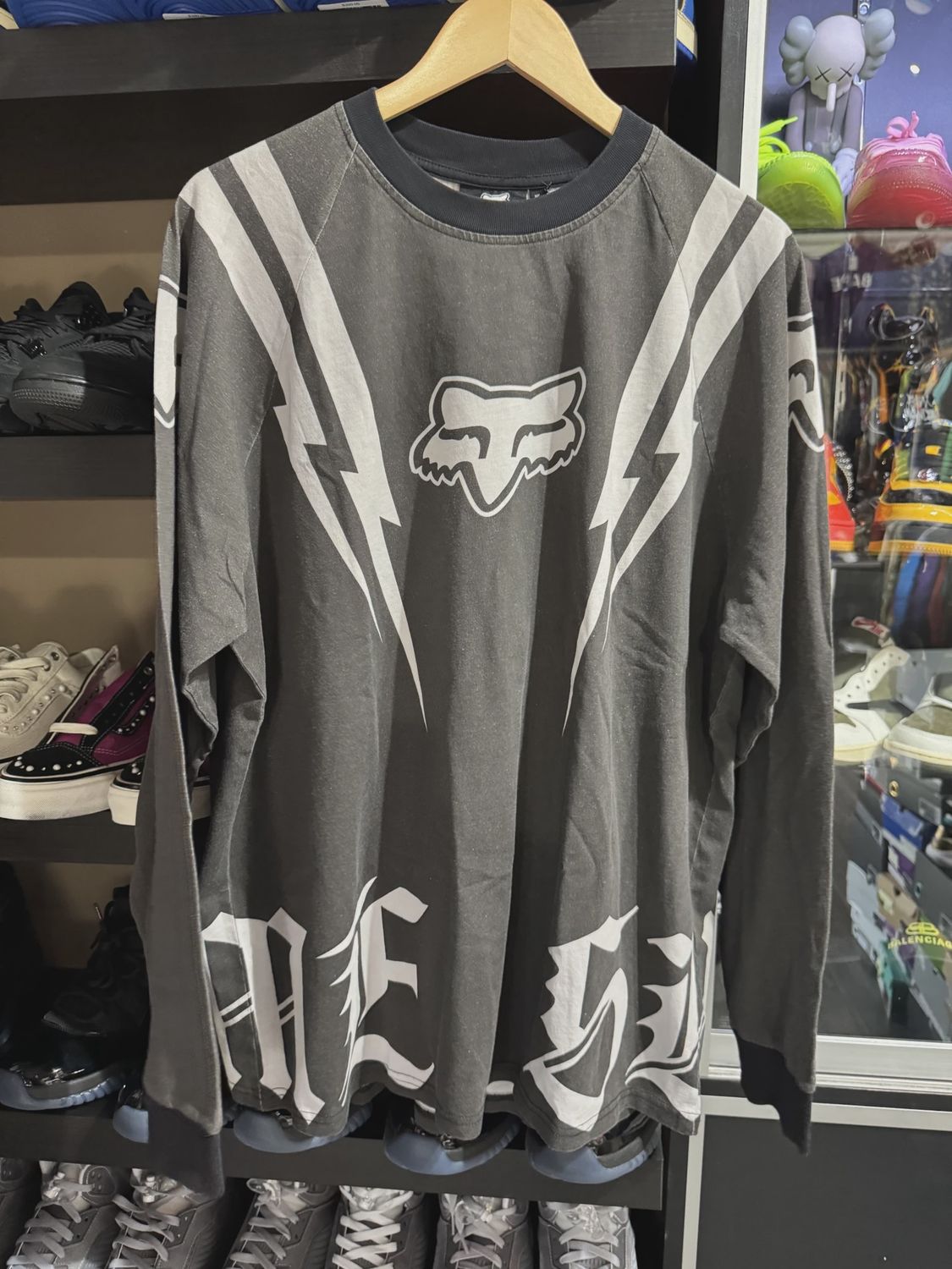 Supreme Fox Racing L/S Top Black size L • Brand New [3210]