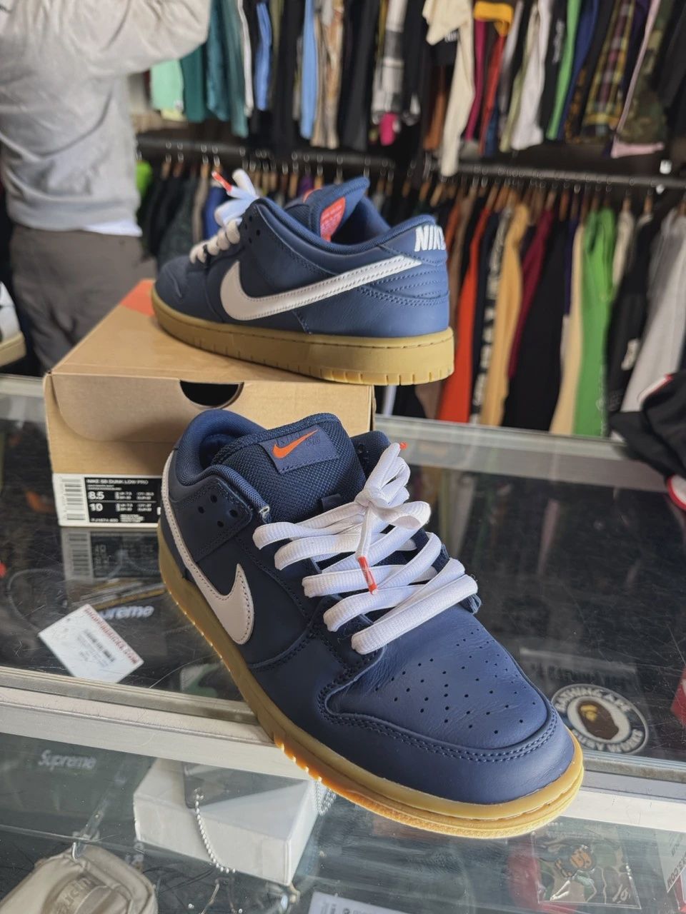 Nike SB Dunk Low Navy Gum • Pre-Owned [4435]