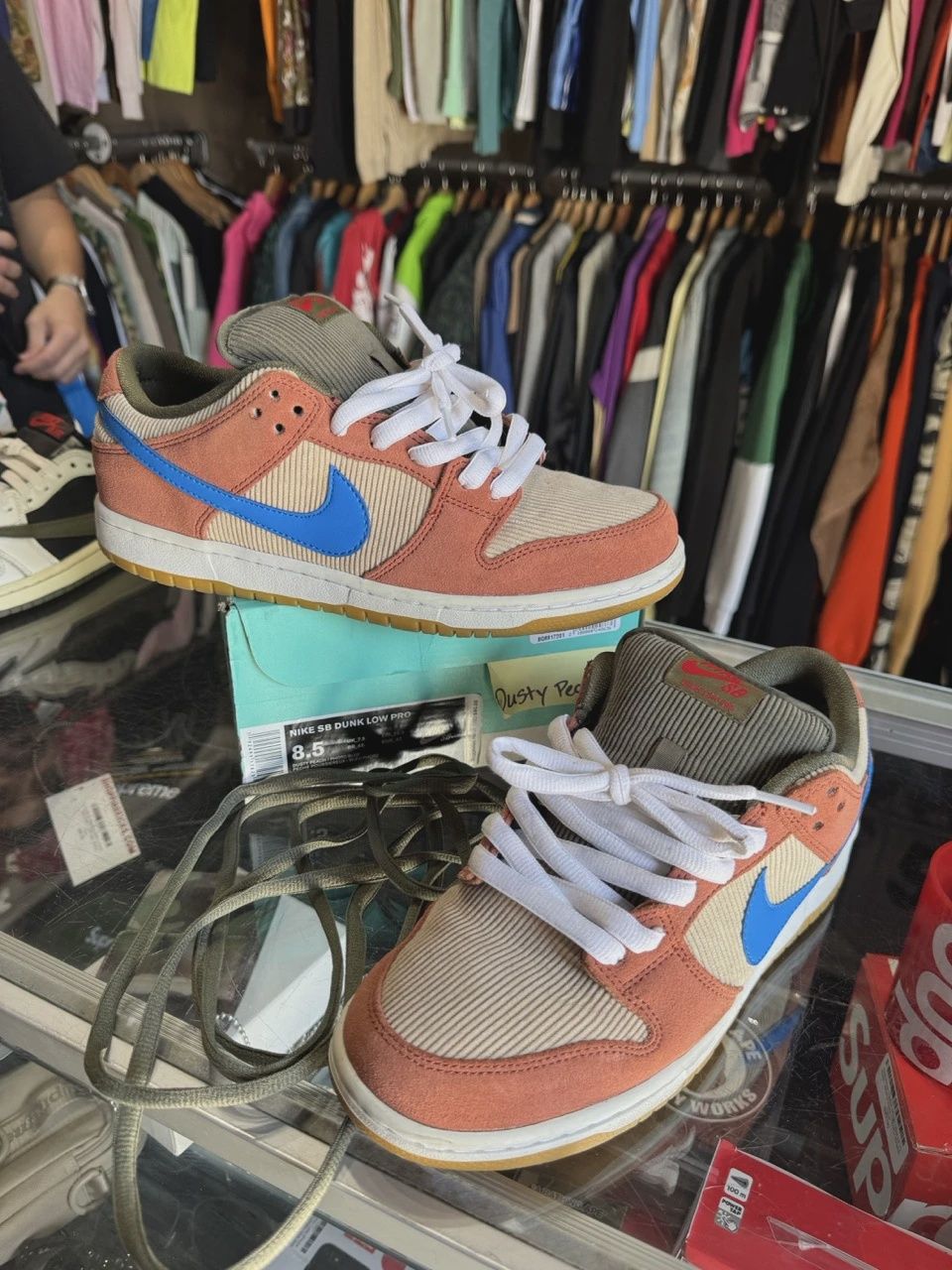 Nike SB Dunk Low Corduroy Dusty Peach • Pre-Owned [1629]
