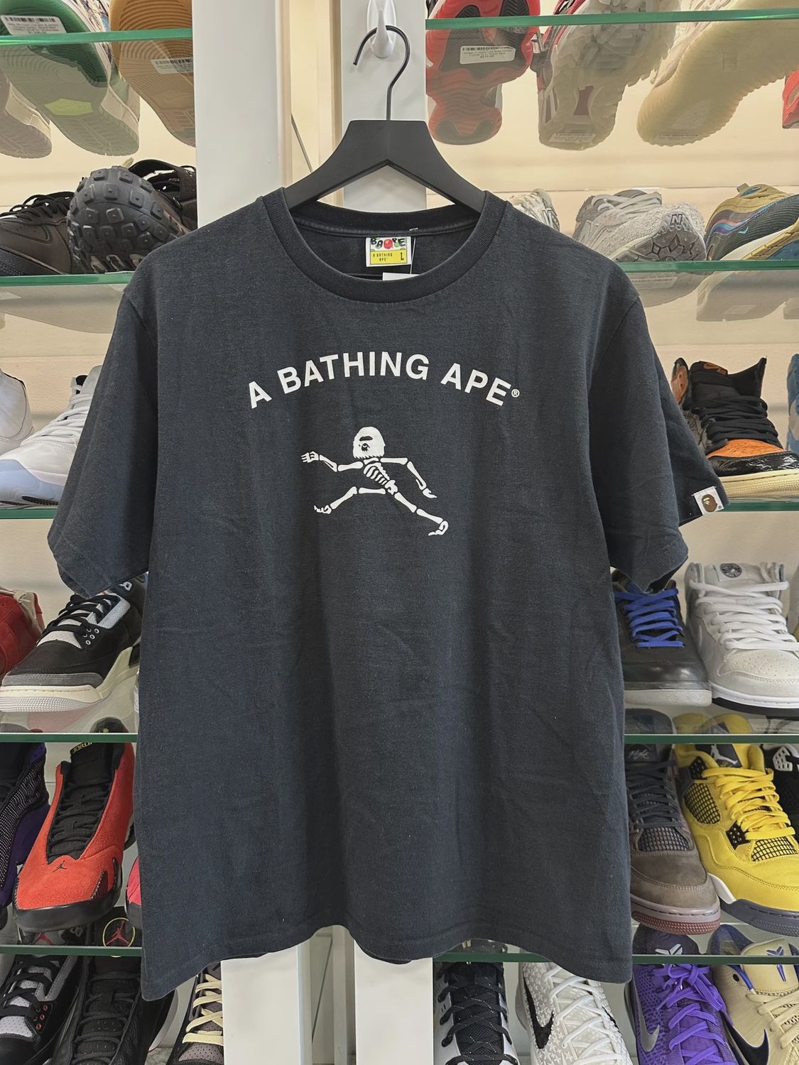 Bape Skeleton Tee Black  • Pre-Owned [3006]