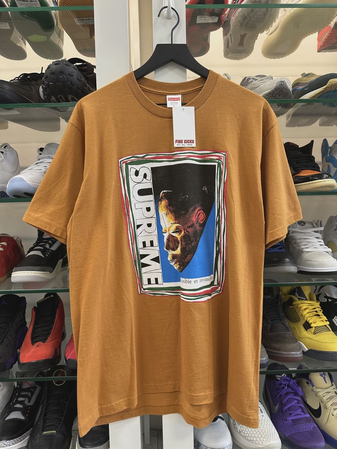 SS22 Supreme Mask Tee Burnt Orange • Pre-Owned [8418]