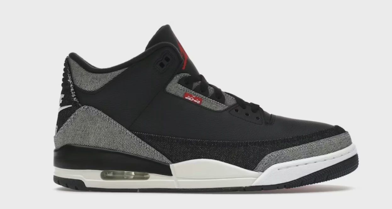 Air Jordan 3 Retro Levi’s Black • Brand New [0282]