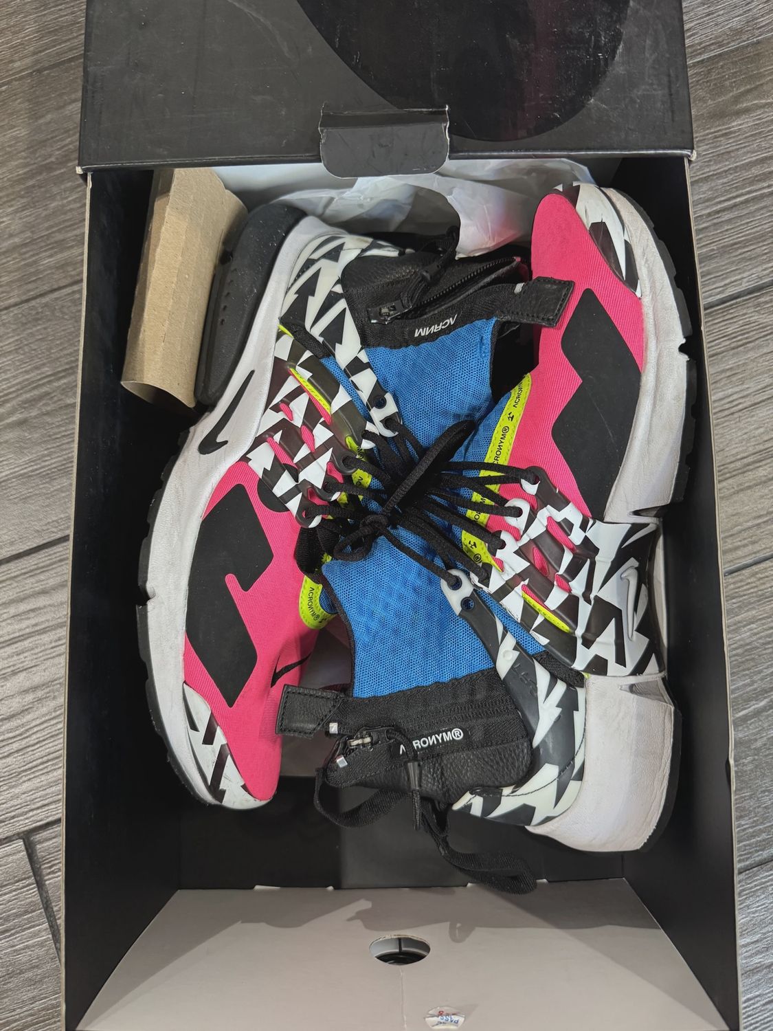 Nike Air Air Presto Mid Acronym Cool Grey • Pre-Owned [3314]