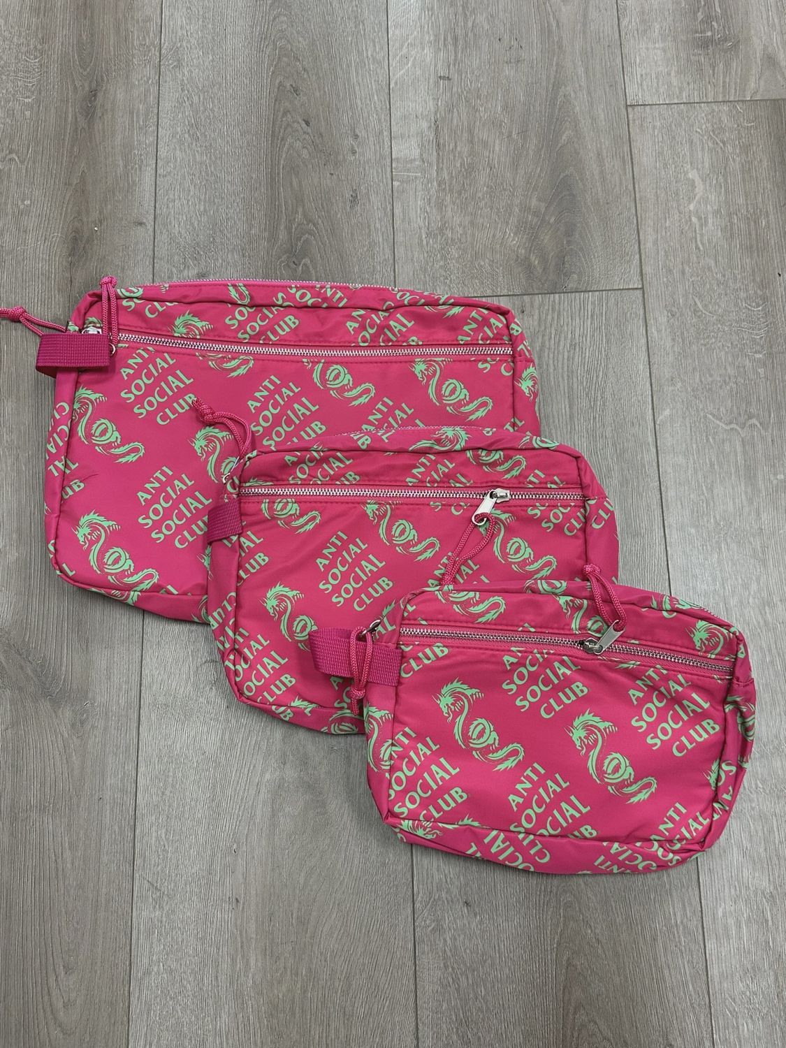 Anti Social Social Club Garden Grove Pink Handbag Set • Brand New [5167]