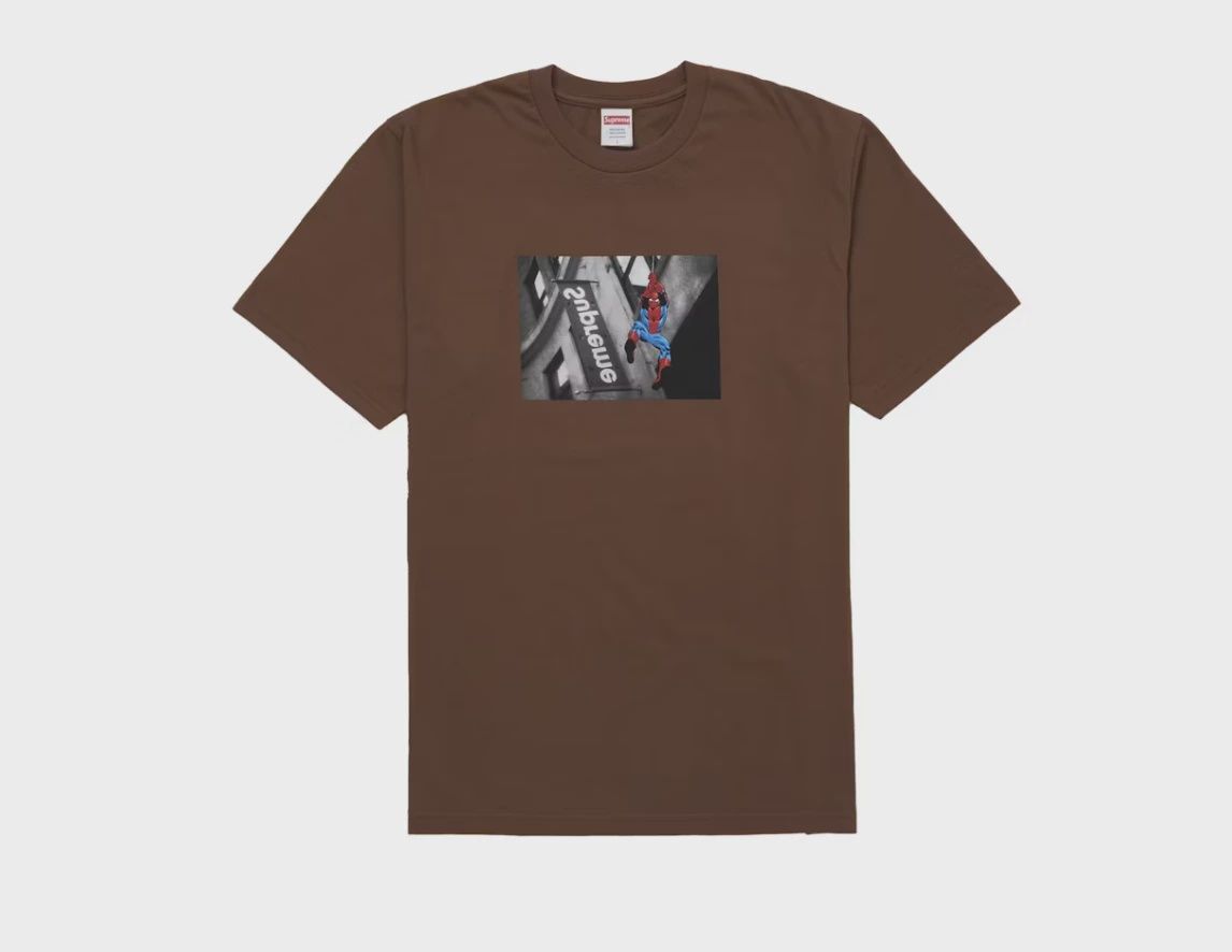 Supreme Spider-Man Tee Brown size L • Brand New [0006]