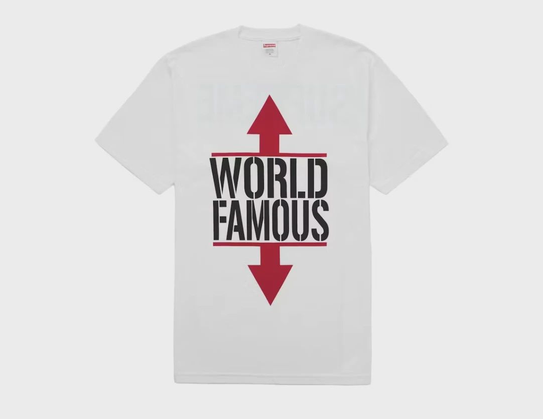 Supreme World Famous Tee White size XL • Brand New [3871]