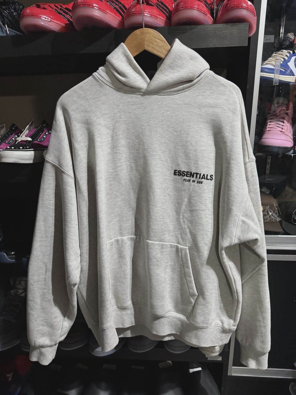 Essential Heather Grey Hoodie size M • Brand New [7286]