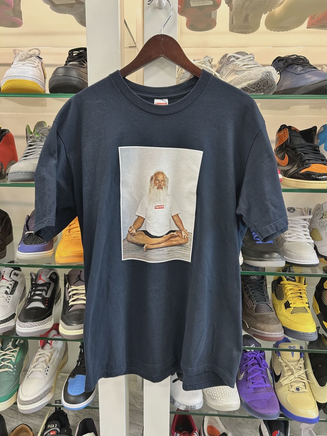 Supreme Rick Rubin tee navy • Pre-Owned [9510]
