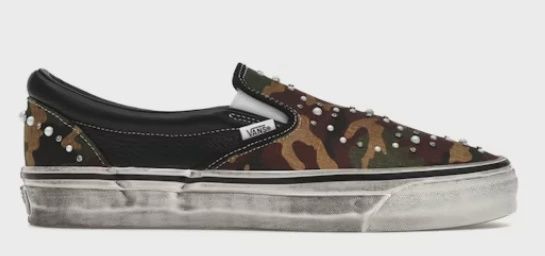 Vans LX Classic Slip-On 98 Pearlized Pack Camo Black • Brand New [1654]