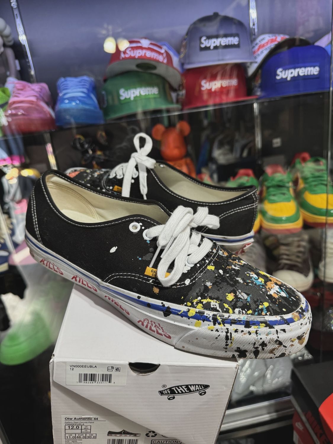 Vans Authentic Reissue 44 Gallery Dept. Art That Kills Black • Pre-Owned [6553]