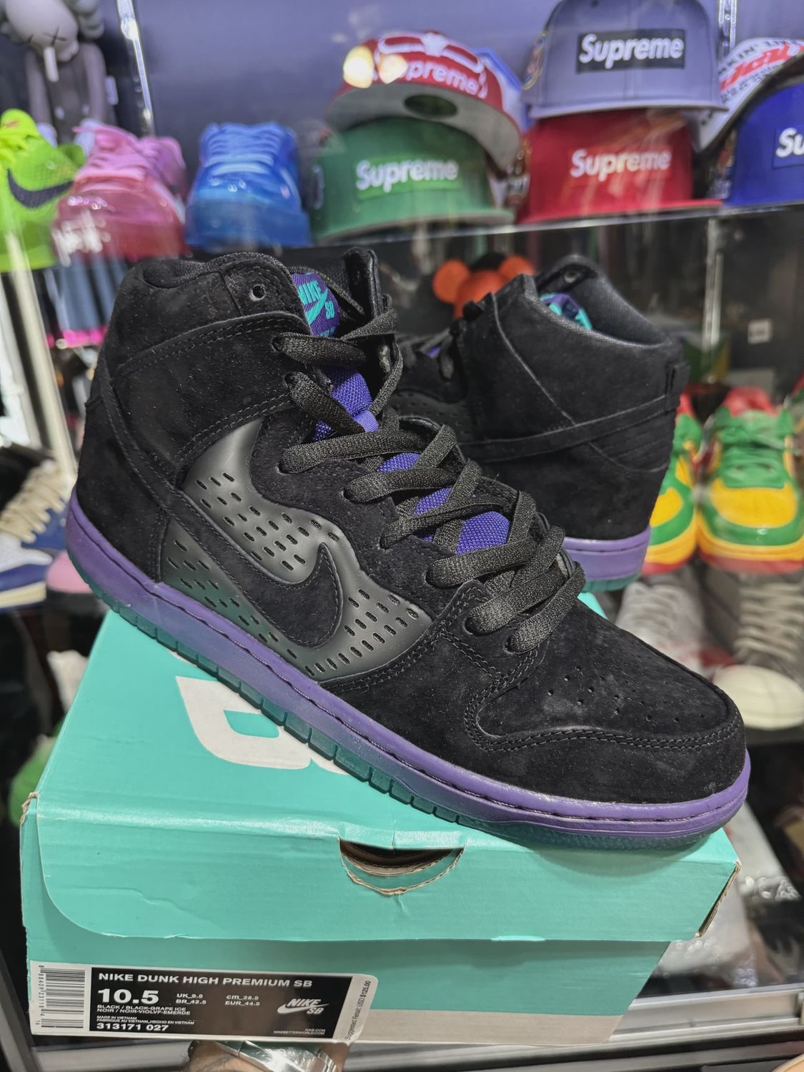 Nike SB Dunk High Black Grape • Brand New [2862]