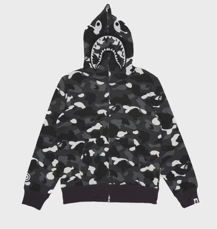 BAPE City Camo Shark WGM Full-Zip Hoodie (SS23) • Brand New [2174]