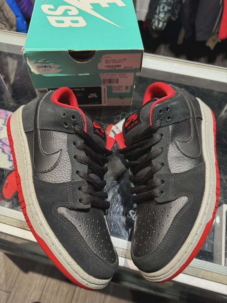 Nike SB Dunk Low Black Cement • Pre-Owned [4155]