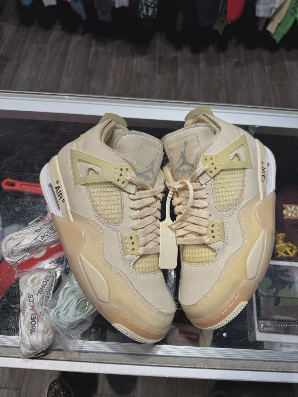 Jordan 4 Retro Off-White Sail (Women's) No Box • Pre-Owned [6527]