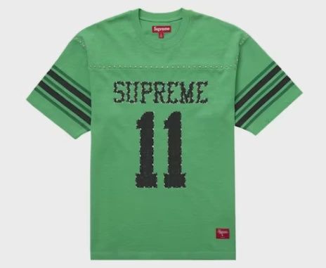 Supreme Studded S/S Football Top Green • Brand New [0301]