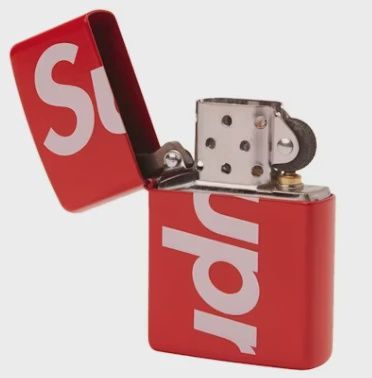 Supreme Logo Zippo Red • Brand New [0107]