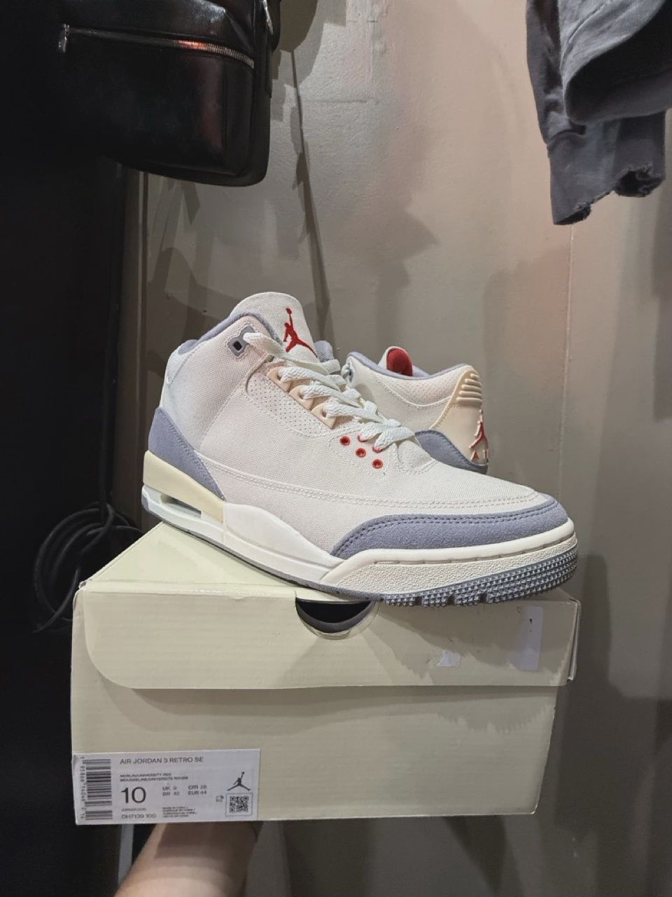 Air Jordan 3 Retro Muslin • Pre-Owned [1789], Product Condition: Pre-Owned, Shoe Size: US M 10