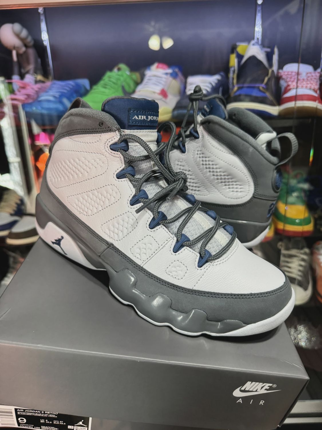 Air Jordan 9 Retro Flint Grey French Blue (2026) • Pre-Owned [6959]