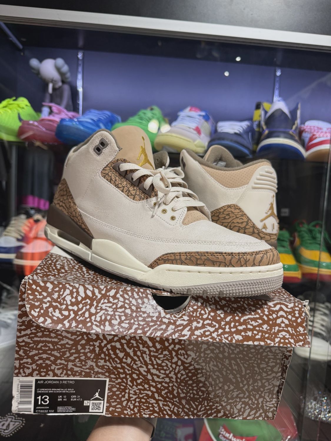 Air Jordan 3 Retro Palomino • Pre-Owned [9255], Product Condition: Pre-Owned, Shoe Size: US M 13