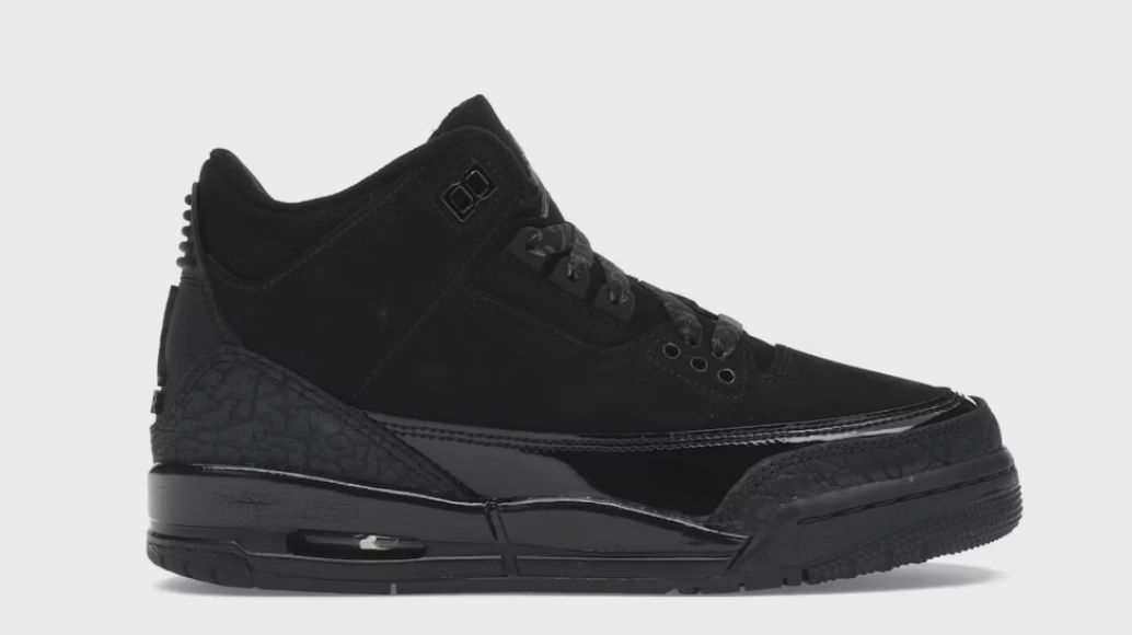 Air Jordan 3 Retro Black Cat (2025) (Preschool) • Brand New [2430]