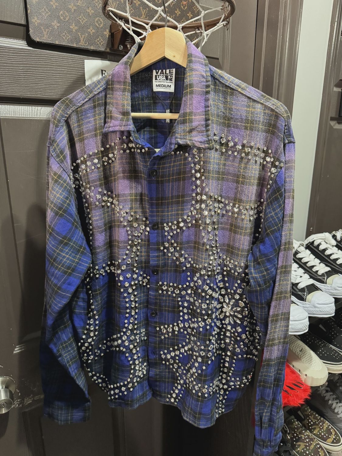 Vale forever flannel rhinestone • Pre-Owned [0869]