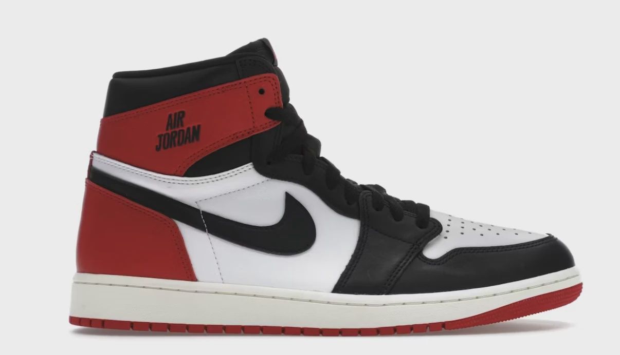 Air Jordan 1 Retro High Original Black Toe Reimagined • Brand New [1680]