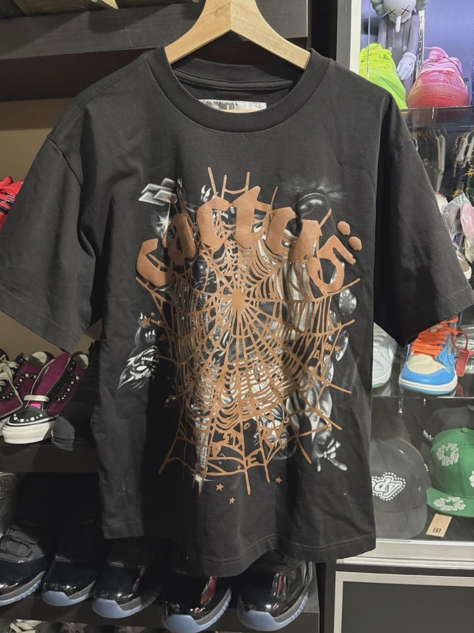 Sp5der x Travis Scott Cactus Jack Airbrush T-shirt • Pre-Owned [8946]