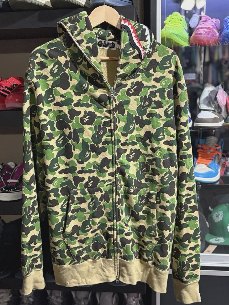 BAPE Big ABC Camo Shark Full Zip Hoodie • Pre-Owned [4346]