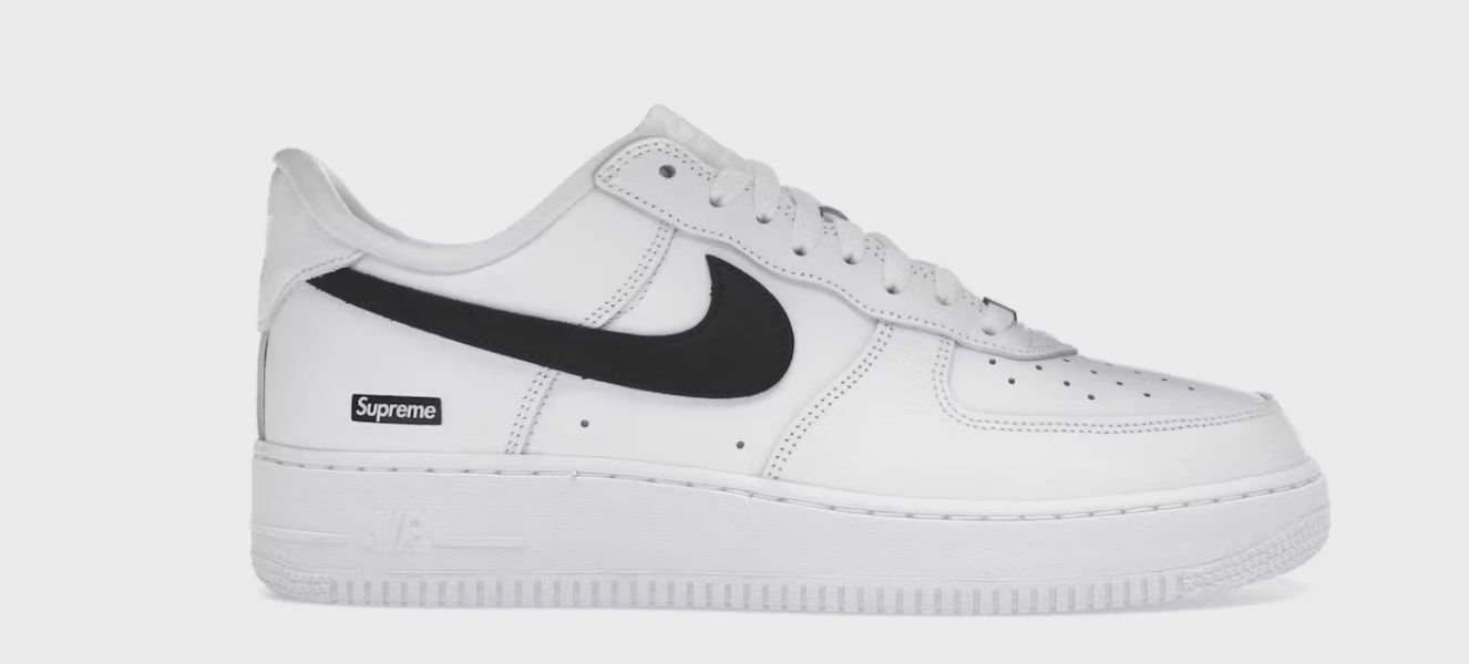 Nike Air Force 1 Low Supreme White Black • Brand New [9843]