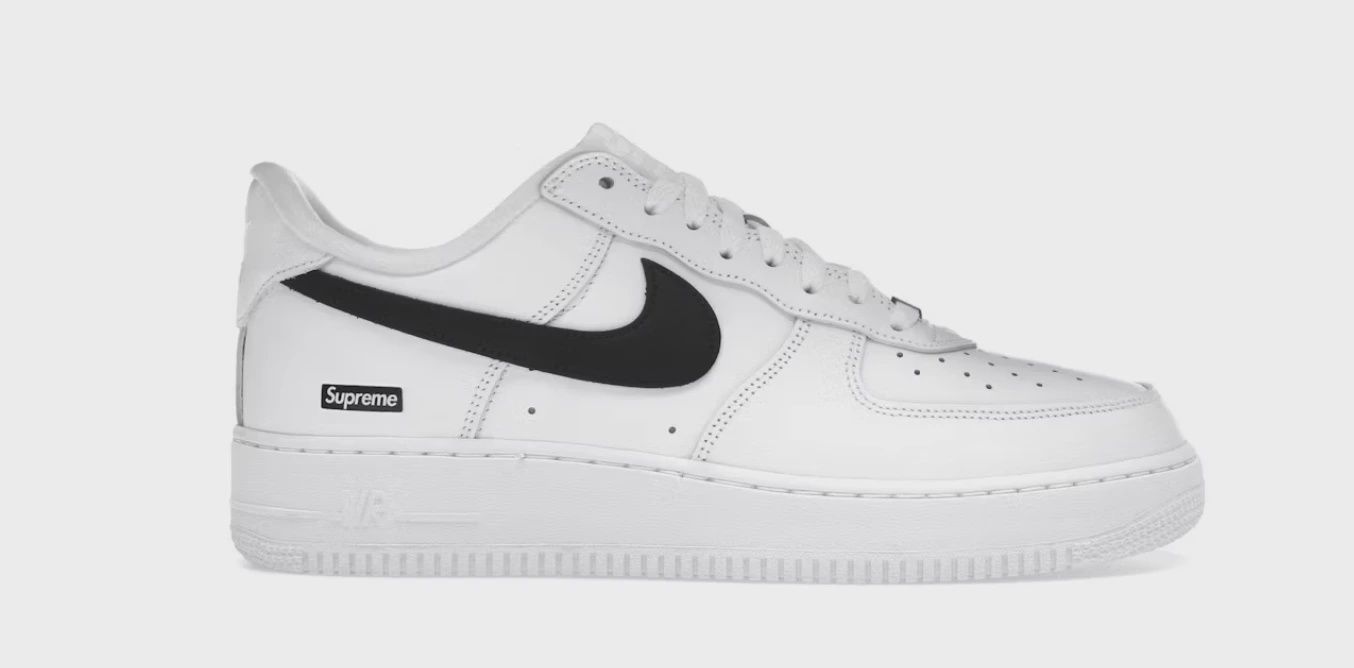 Nike Air Force 1 Low Supreme White Black • Brand New [3291]