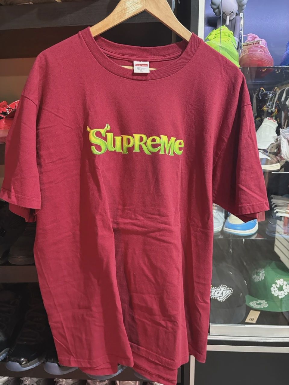 Supreme Shrek Tee Cardinal • Pre-Owned [6812]