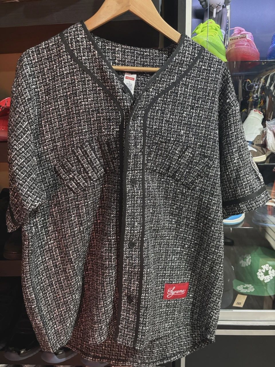Supreme Boucle Baseball Jersey  • Pre-Owned [7188]