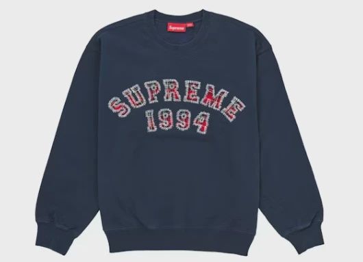 Supreme Plaid Arc Crewneck • Brand New [9366]