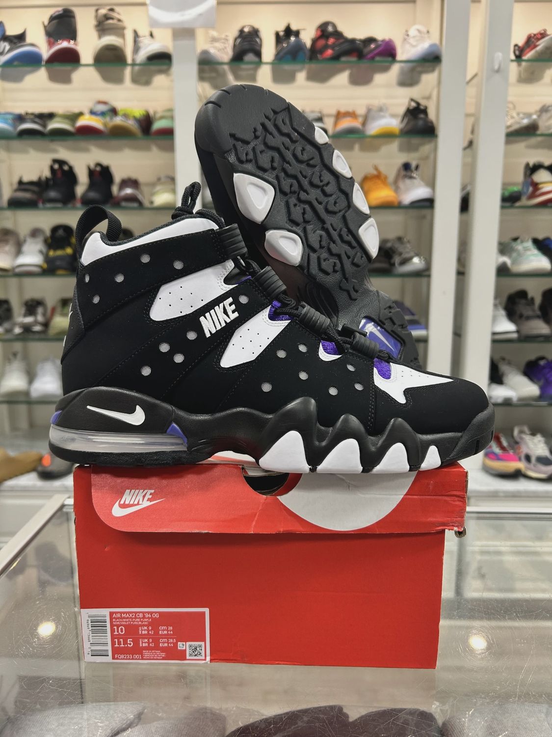 Nike Air Max 2 CB '94 Original Black White Purple (2023) • Pre-Owned [2003]