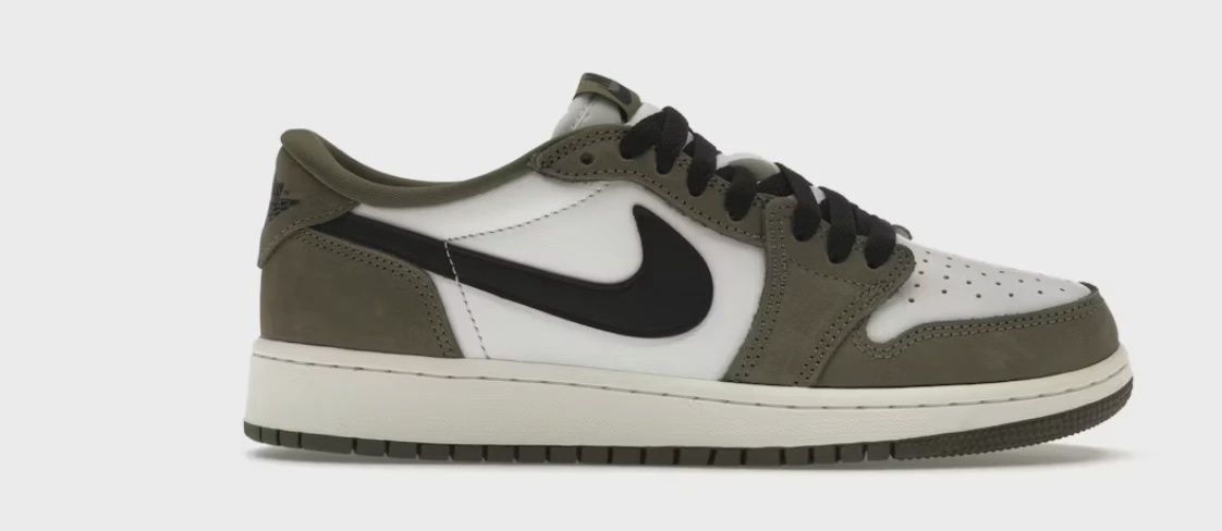 Jordan 1 Retro Low OG Medium Olive (GS) • Brand New [0368]