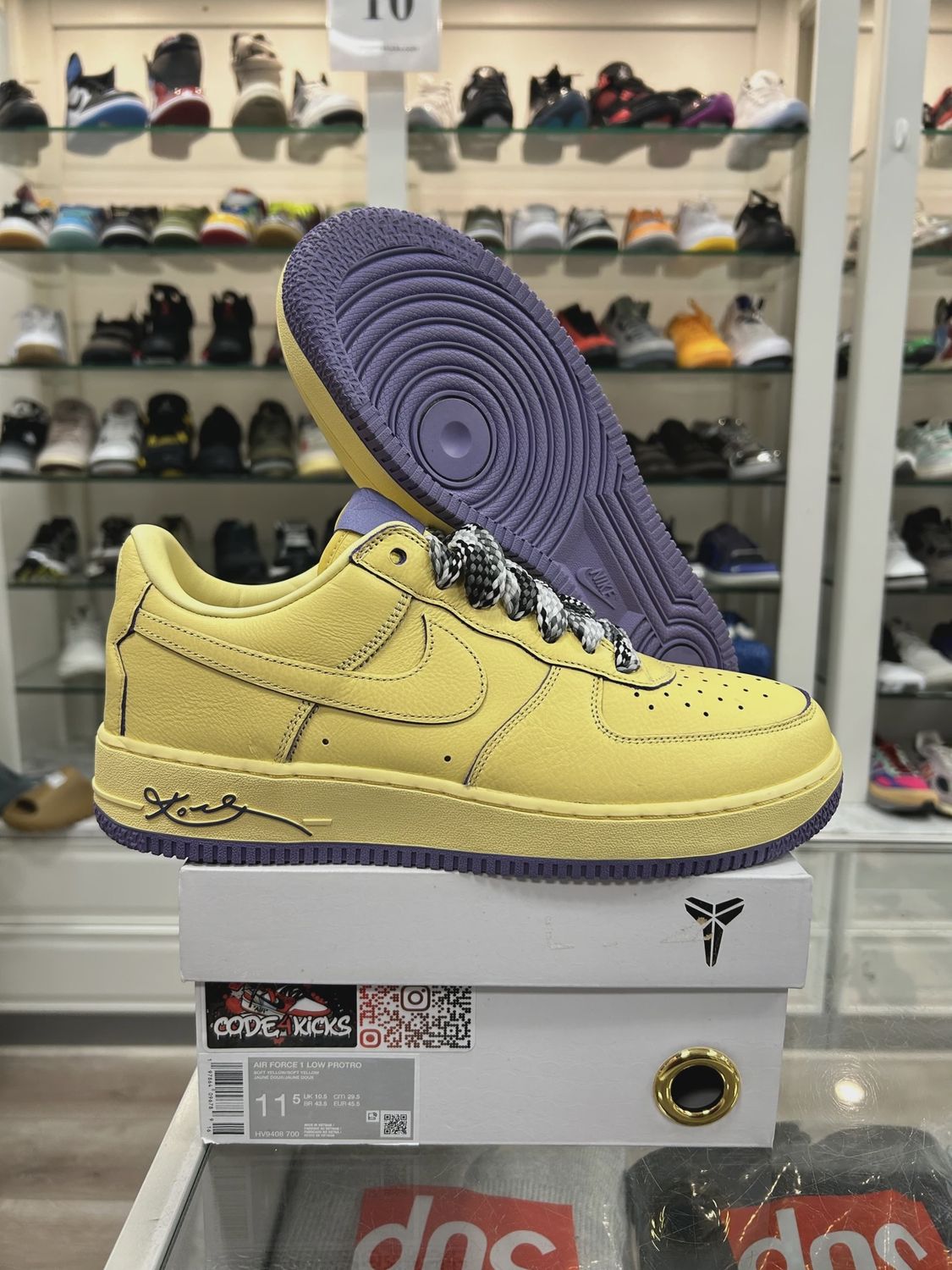 Nike Air Force 1 Low Protro Kobe Bryant Mamba Mentality • Pre-Owned [1488]