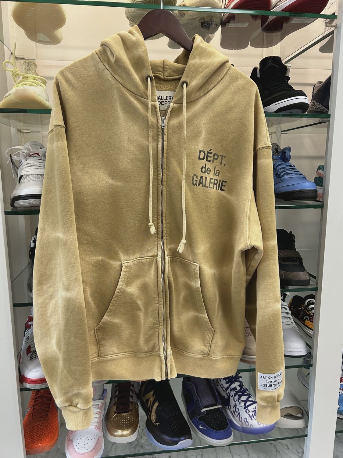 Gallery Dept. French Zip Hoodie 'Tan' • Pre-Owned [7256]