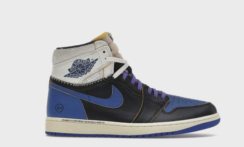 Air Jordan 1 Retro High Original SP Fragment  x Union LA Sport Royal Blue • Brand New [0698]