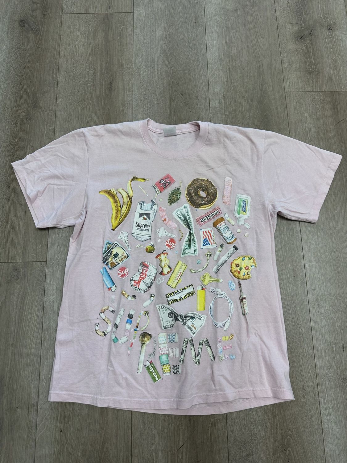 Supreme Trash Tee (SS23) Light Pink • Pre-Owned [1336]