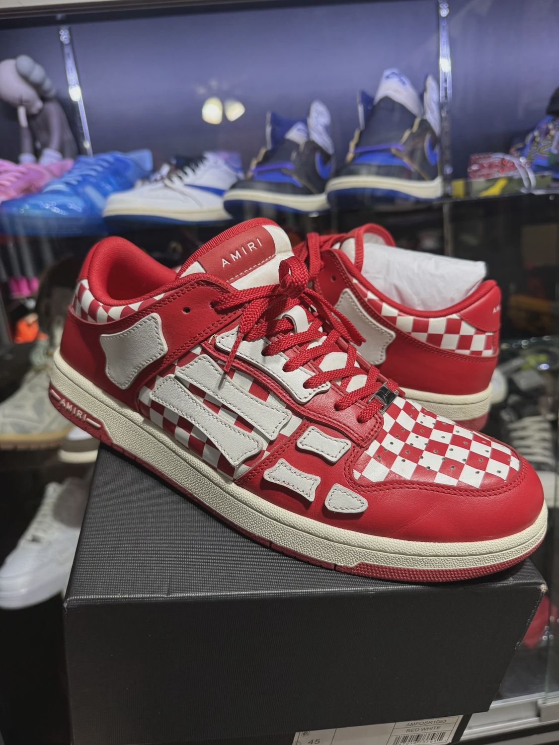 Amiri Red Skeleton Sneaker • Pre-Owned [9215]