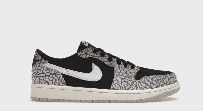 Air Jordan 1 Retro Low Original Black Cement • Brand New [8983]
