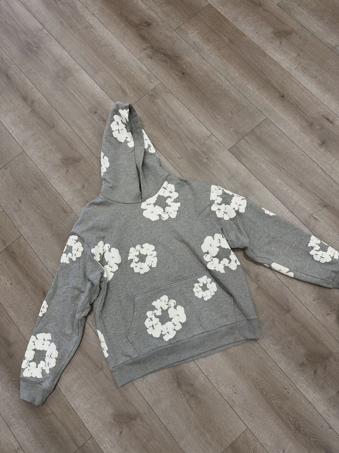 Denim tears gray hoodie • Pre-Owned [9593]