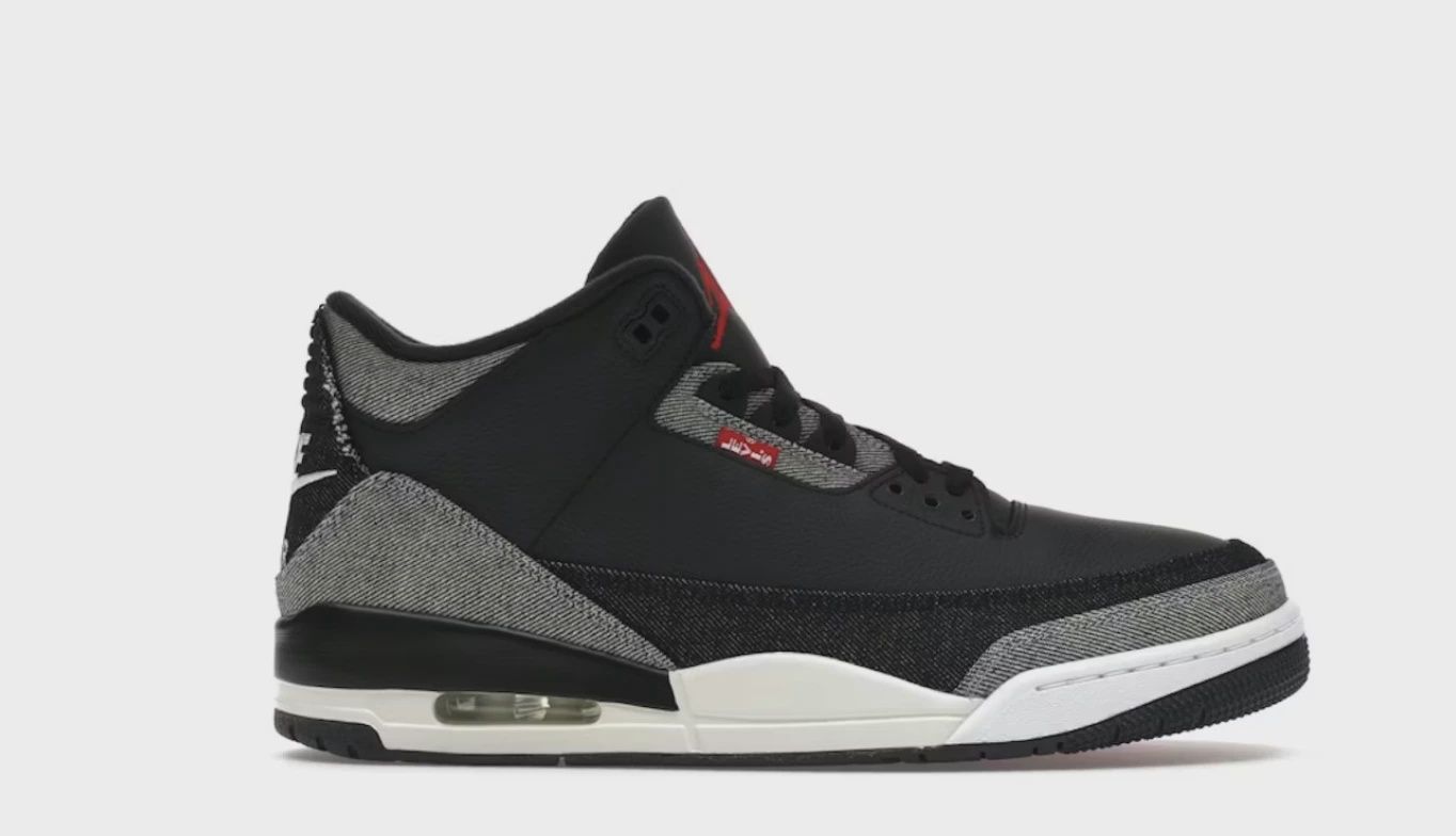 Jordan 3 Retro Levi’s Black • Brand New [7904]