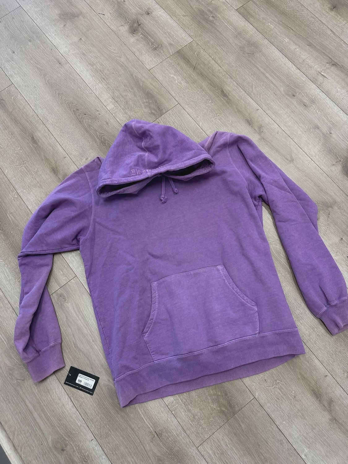Supreme Garment Dyed Purple Hoodie • Pre-Owned [2349]