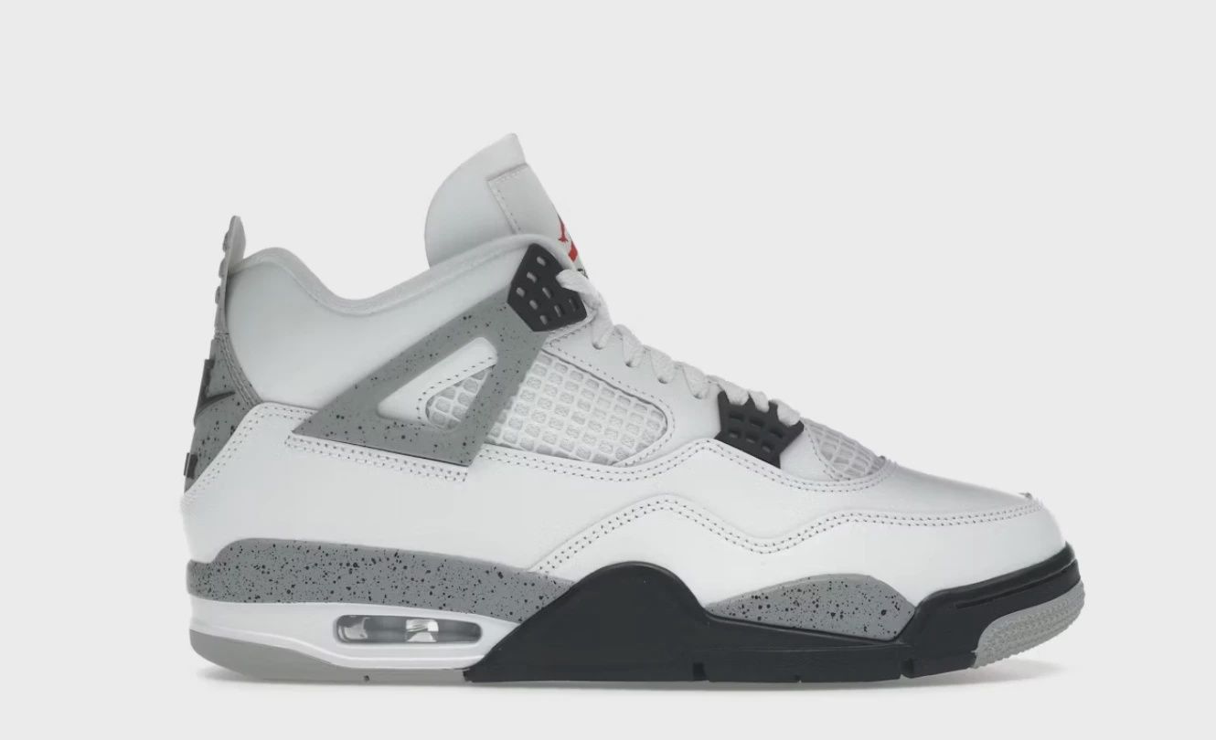 Jordan 4 Retro White Cement (2025) • Brand New [4226]