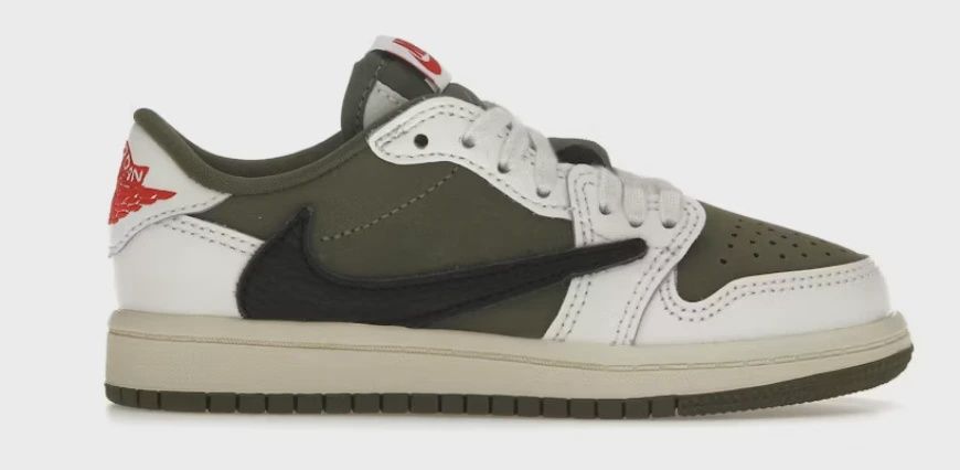 Jordan 1 Retro Low OG SP Travis Scott Medium Olive (PS) • Brand New [7982], Product Condition: Brand New, Shoe Size: US Y 3