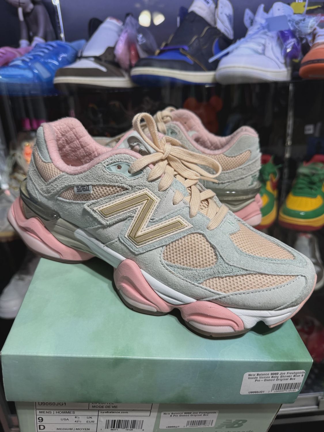 New Balance 060 Joe Freshgoods Inside Voices Baby Shower Blue • Pre-Owned • Pre-Owned [3055], Product Condition: Pre-Owned, Shoe Size: US M 9