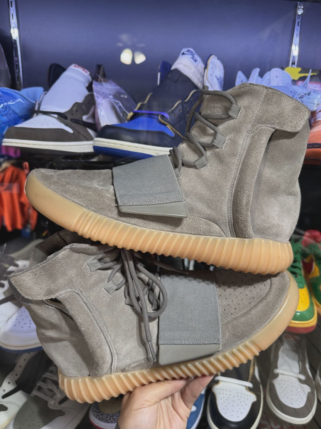 adidas Yeezy Boost 750 Light Grey Glow In the Dark (NO BOX) • Pre-Owned [8048], Product Condition: Pre-Owned, Shoe Size: US M 10.5