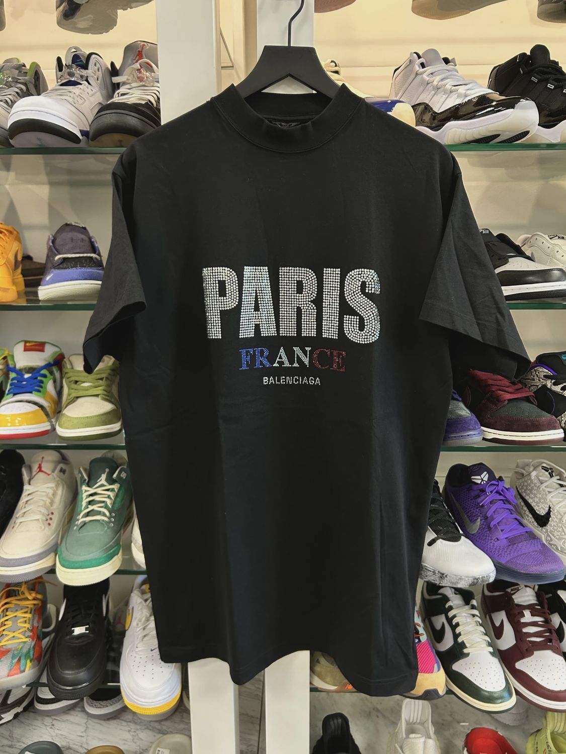 Balenciaga Paris Strass T-shirt • Pre-Owned [6485]